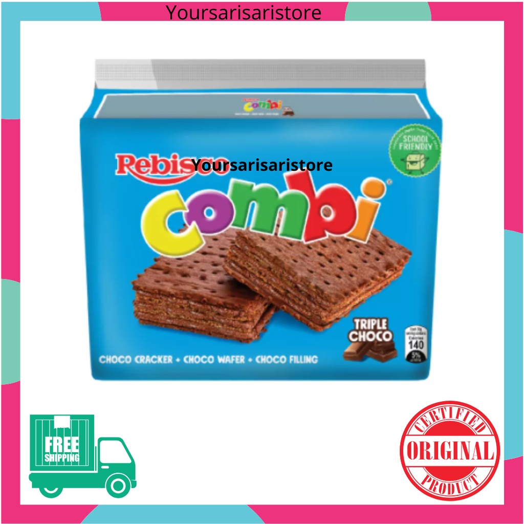 Combi Triple Chocolate Biscuit (30gx10s) | Shopee Philippines