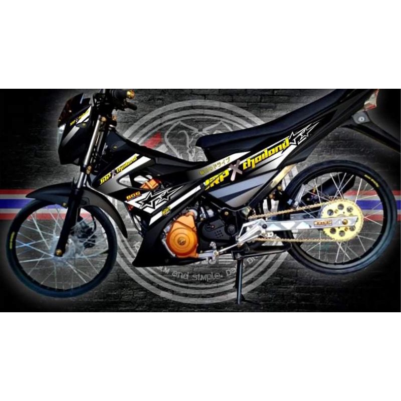 SUZUKI RAIDER 150 REBORN STOCK SIZE DECAL STICKER (JRP X THAILAND ...