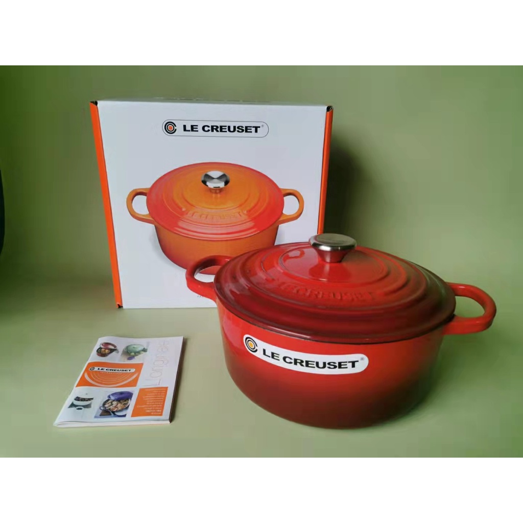 Le Creuset enamel cast iron pot 24cm saucepan Mummy pan round pan pan