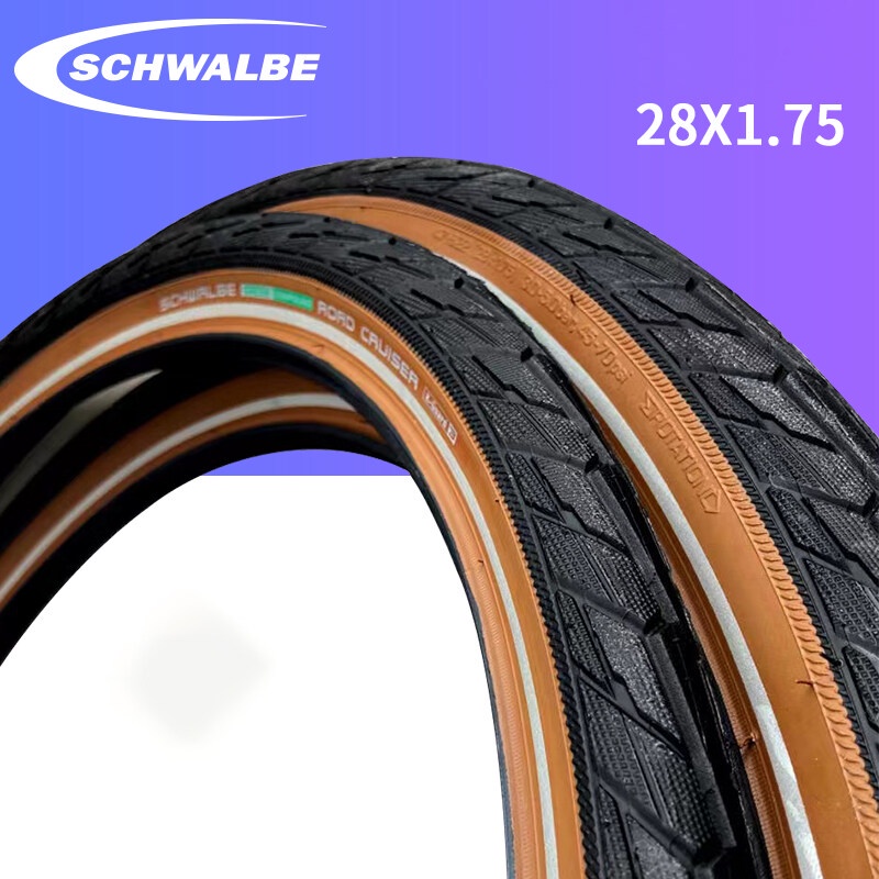 SCHWALBE ROAD CRUISER mountain bike tire 28X1.75 brown tire 47-622 tire ...