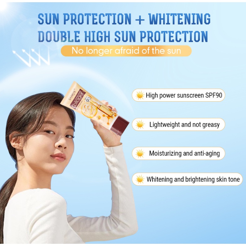 Saniye Sunscreen Spf90 Sunblock Face And Body Cream Whiteningandhigh Sun Protection R1208 7754