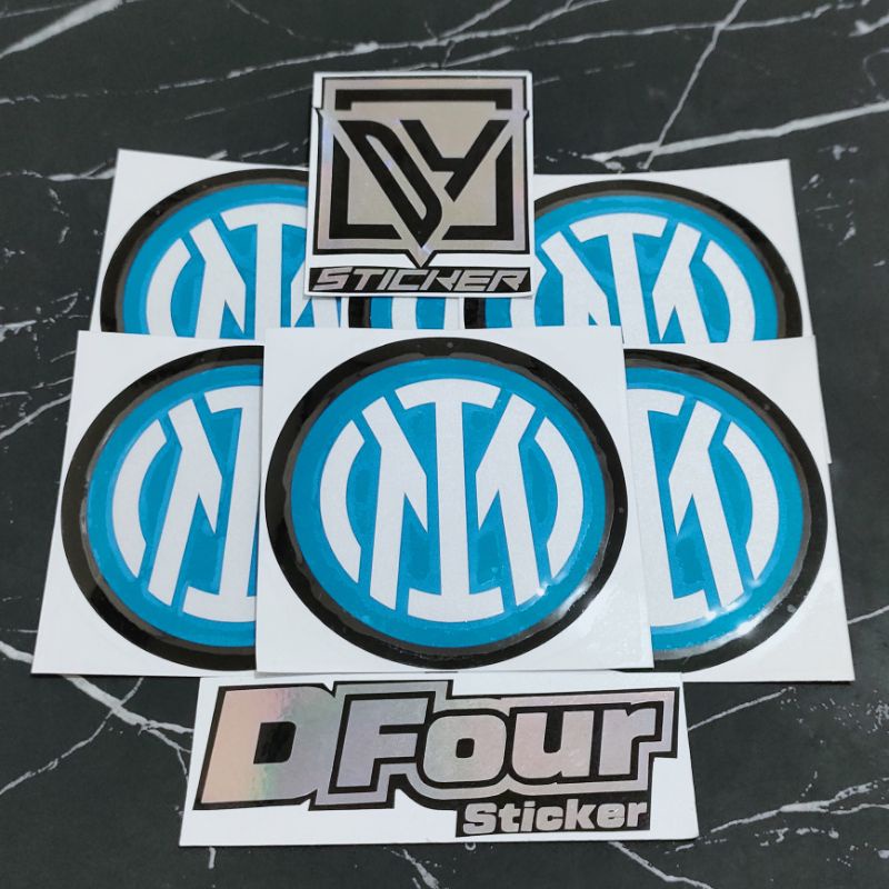 INTER MILAN CUTTING BALL LOGO STICKER | Shopee Philippines