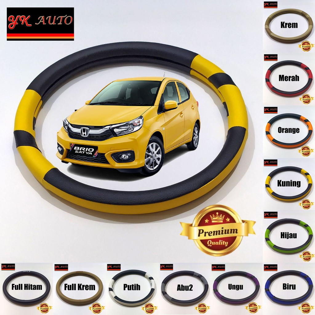 Honda brio store steering wheel size