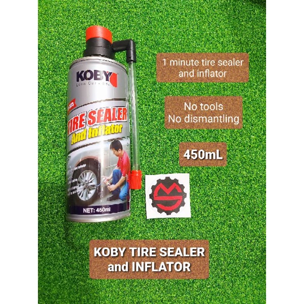 Koby tire sealer and inflator 450mL | Shopee Philippines