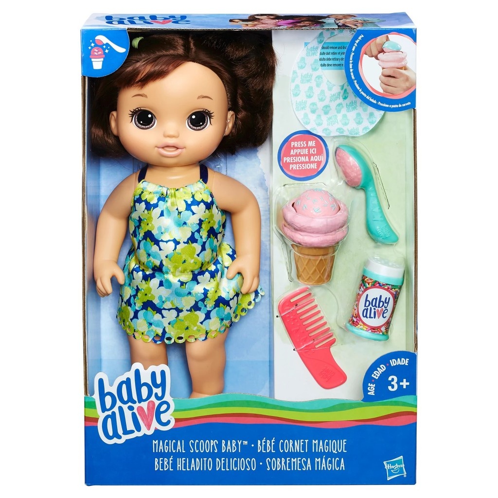 Baby Alive Magical Scoops Baby Brunette Shopee Philippines