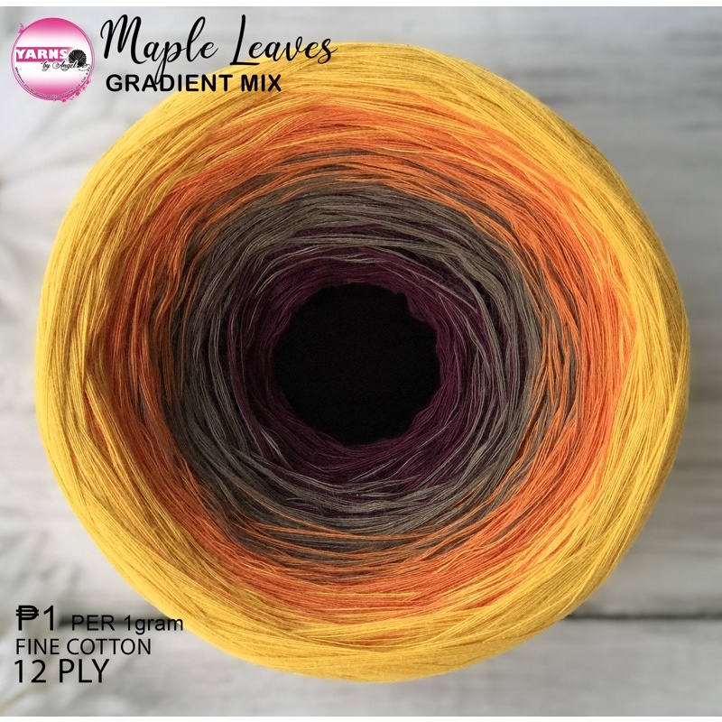 12 Ply Crochet Gradient Yarn (Maple Leaves) | Shopee Philippines