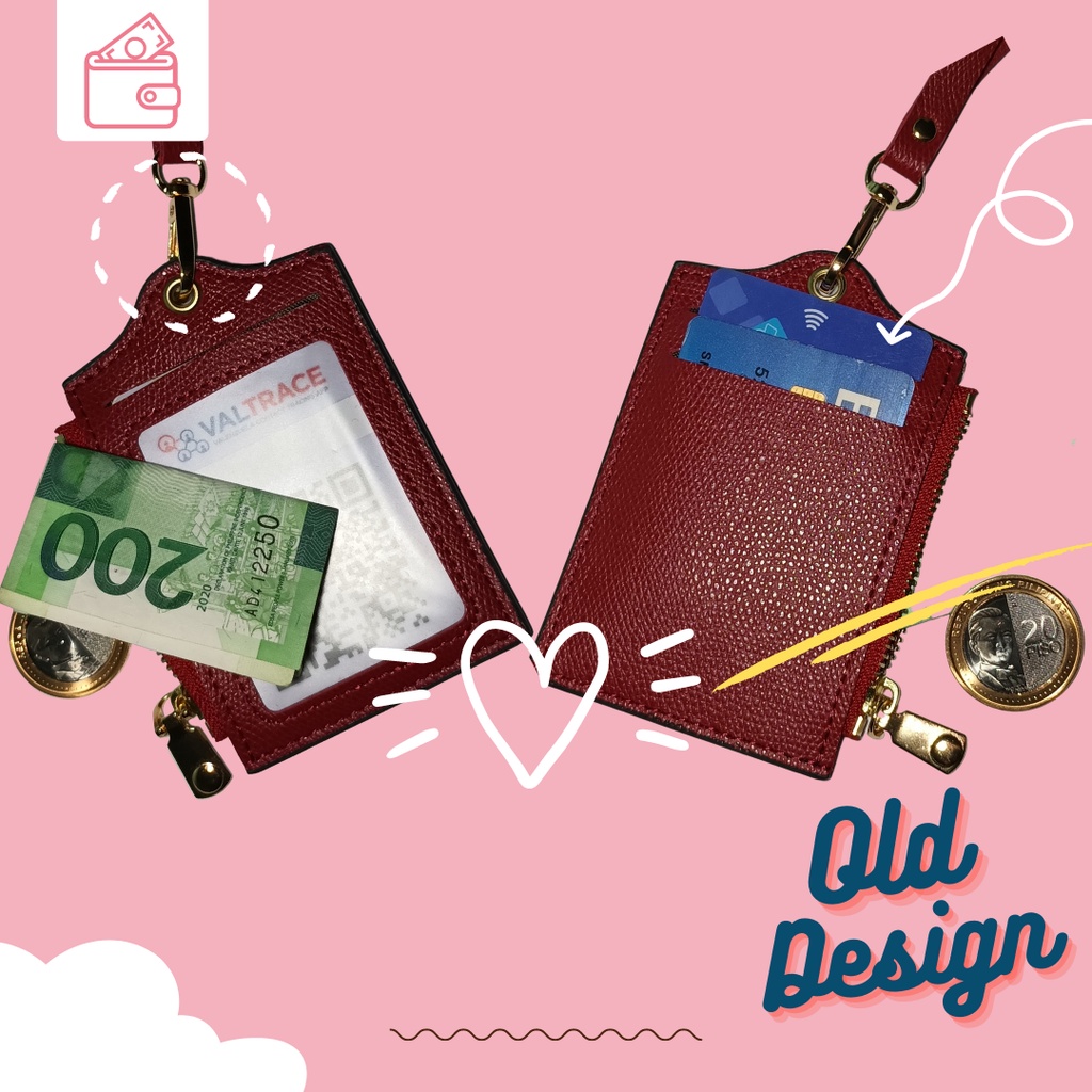 Stylish Leather ID Holder Wallet with Lanyard Individually boxed Free