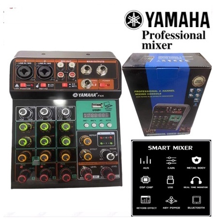 YAMAHA professional small bluetooth mixer with reverb effect stage ...