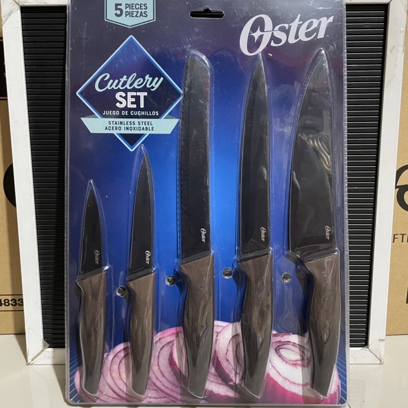 Oster 5 Piece Assorted Knife Set/Cutlery Set Stainless Steel Shopee