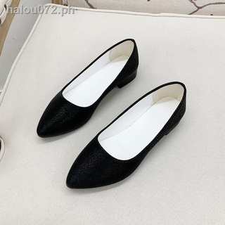 [Soft leather painless work shoes] working shoes women black single shoes  formal dress leather shoes women s low heel professional mid-heel women s