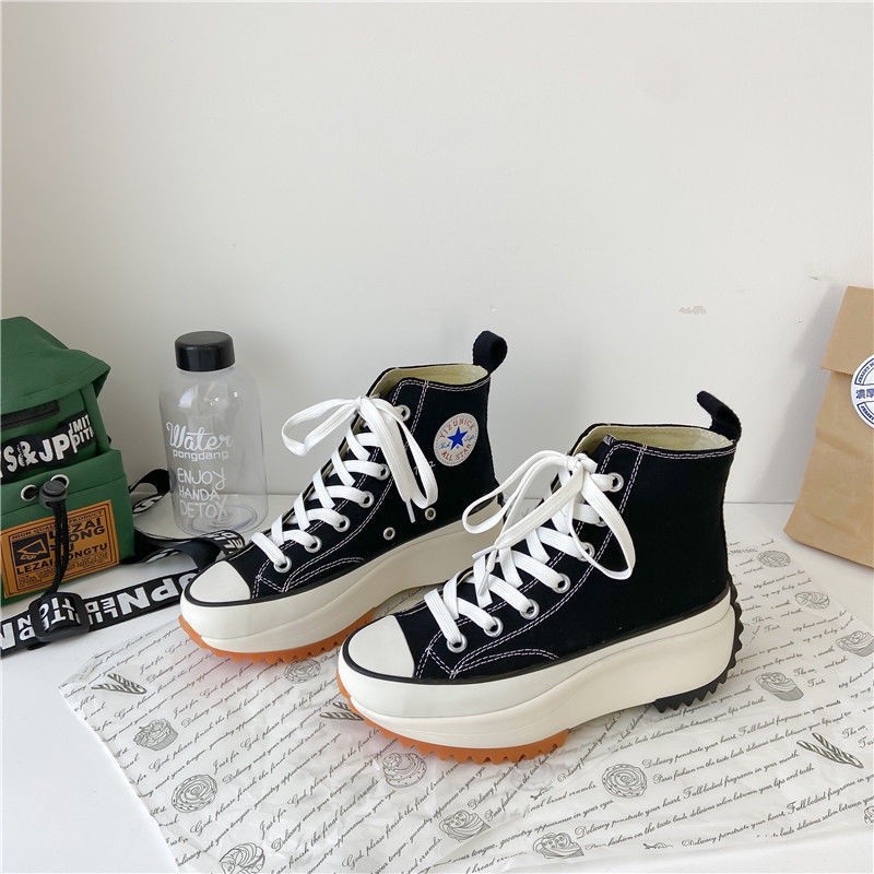 Thick hot sale converse shoes