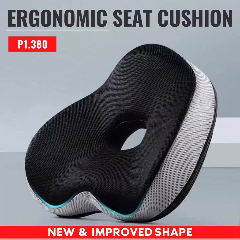 ERGONOMIC SEAT CUSHION MEMORY FOAM SEAT CUSHION HEMORRHOIDS LUMBAR