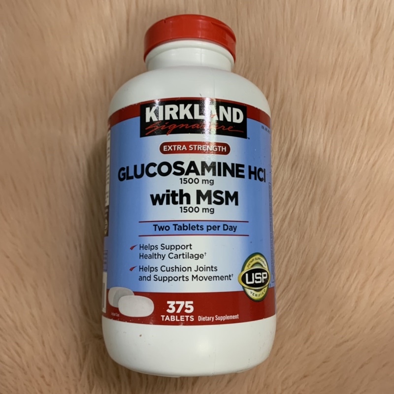Kirkland Signature Extra Strength Glucosamine with MSM 375Tablets