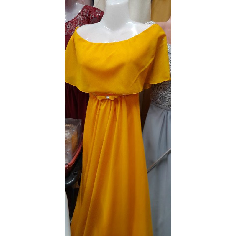 Gold gown hotsell for wedding sponsor