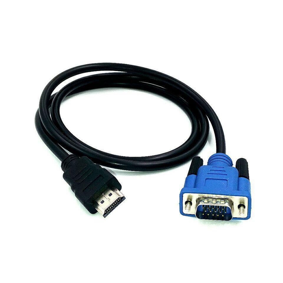 Universal 1M 1.5 M HDMI Cable HDMI To VGA 1080P HD Shopee Philippines