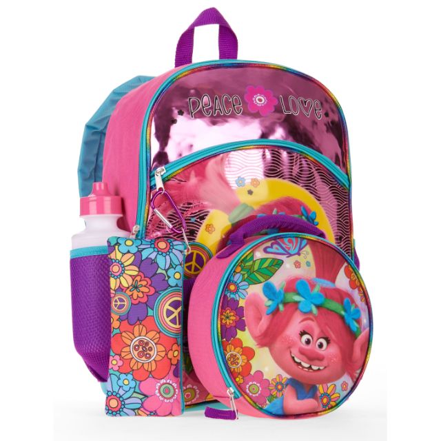 Trolls shop backpack walmart