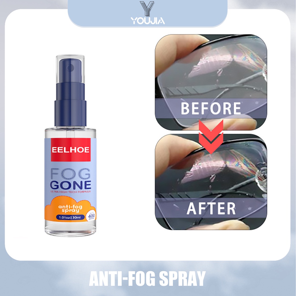 EELHOE Lens Defogging Spray Glasses Anti-fog Spray Solid State Defog ...