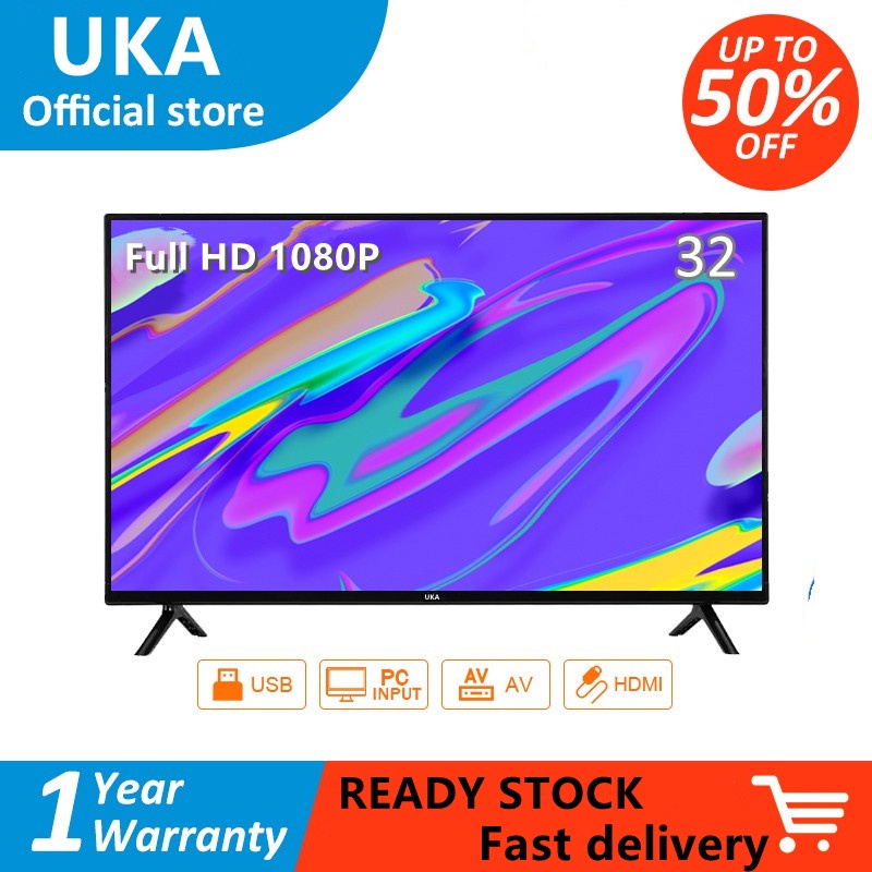 UKA 32 Inch TV sales LED TV flatpanel TV Full HD TV nonsmart TV multiport HDMI AV USB