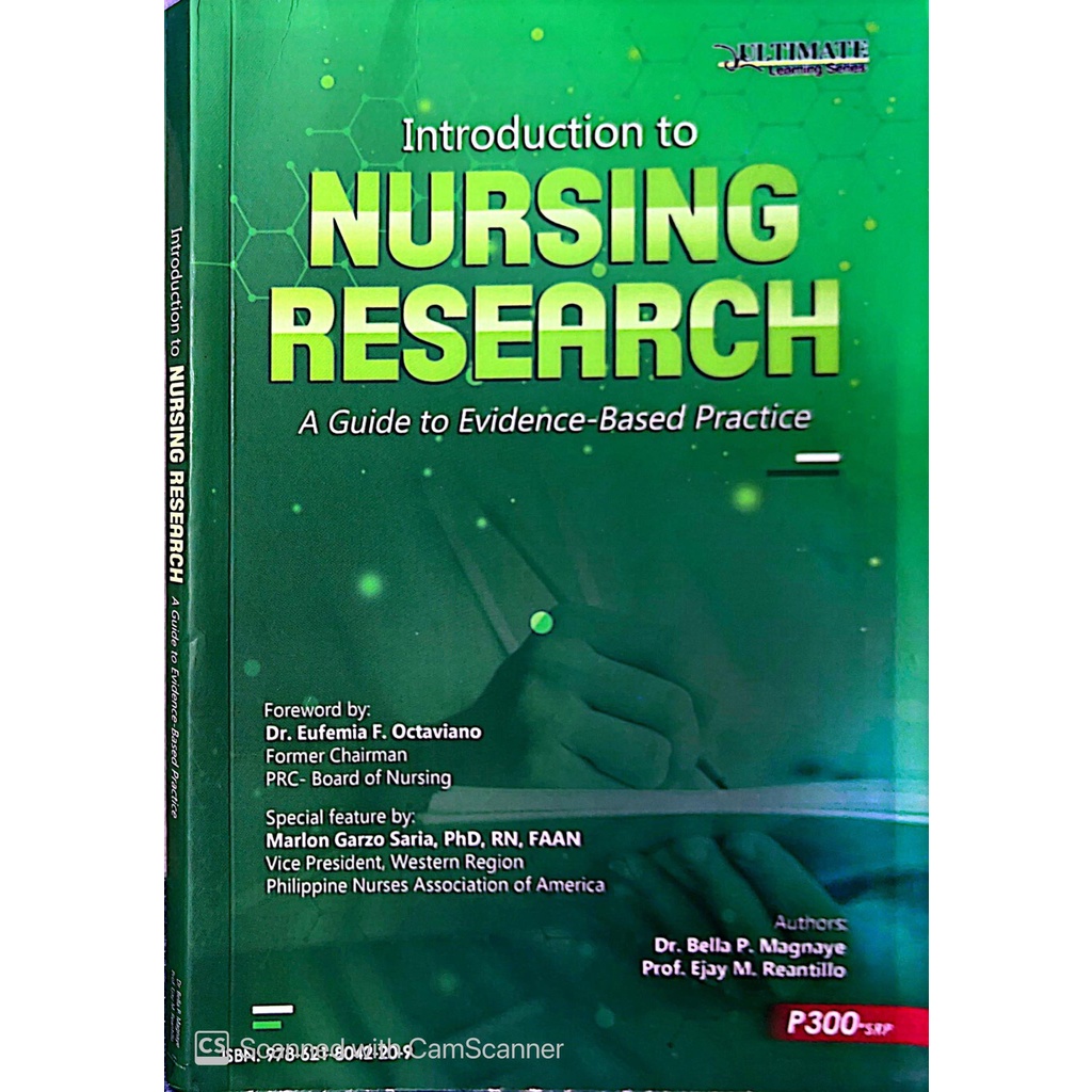 INTRODUCTION TO NURSING RESEARCH BOOK BY CBRC Shopee Philippines