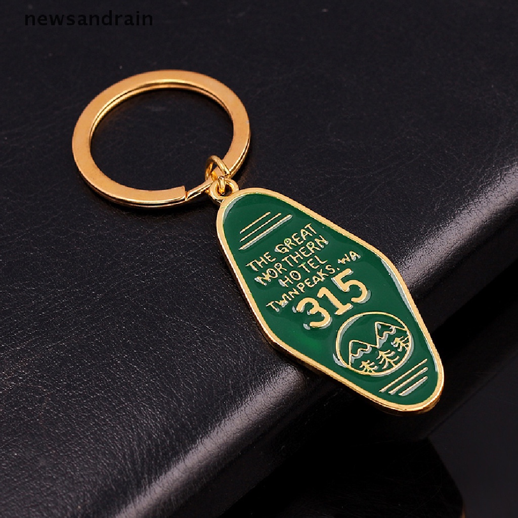newsandrain Tv Show Twin Peaks Key Chain Green The Great Northern Hotel