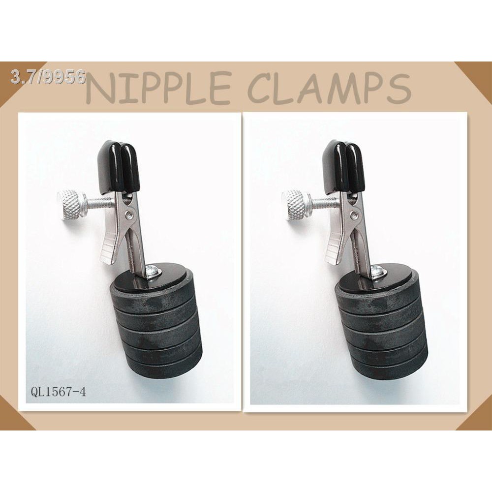 Women Boob Nipple Clamps Adjustable Weight Heavy Papilla