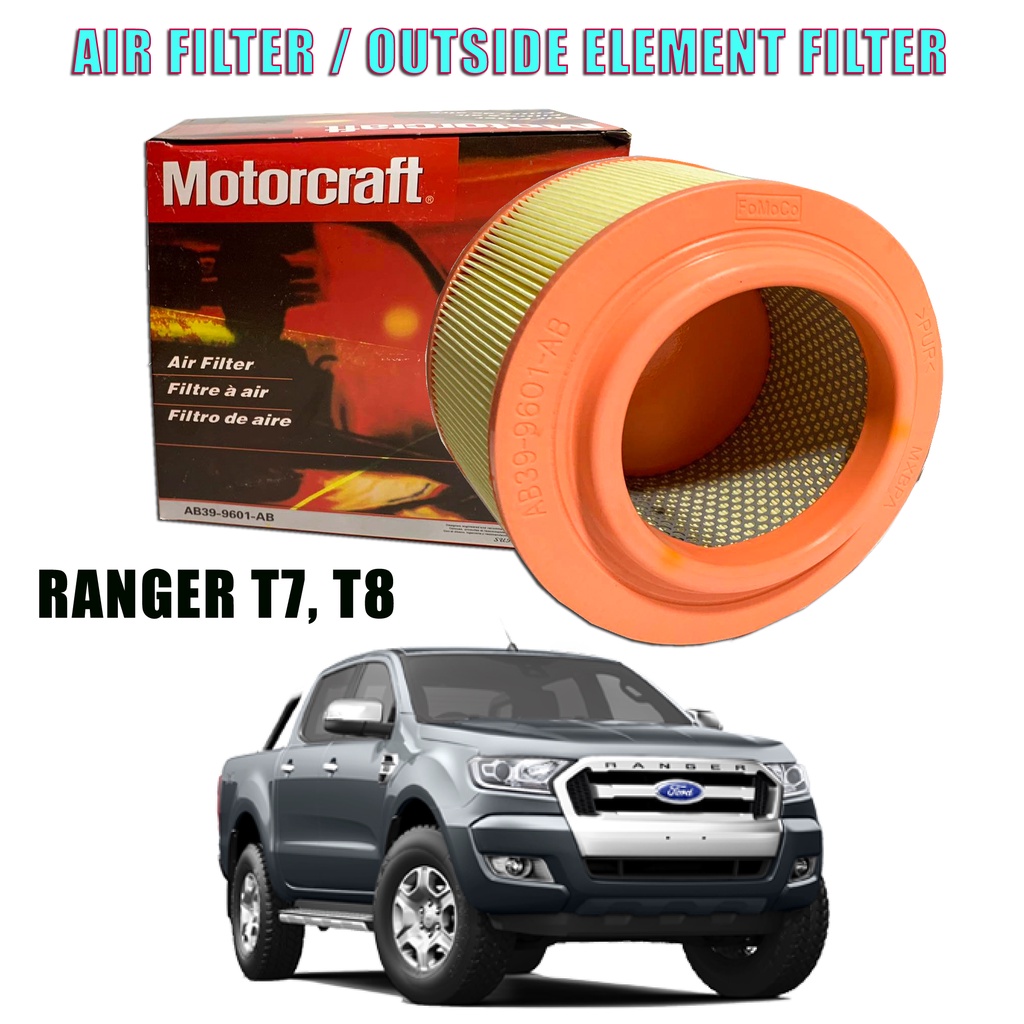AB399601AB AIR FILTER FORD RANGER 20152021 T7 T8 Motorcraft Original