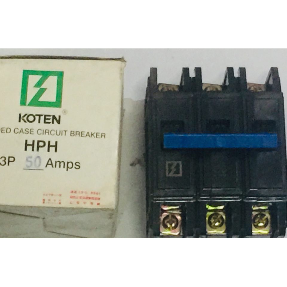 Koten circuit breaker 50amp bolt on 3P not ge philip firefly ecolum ...