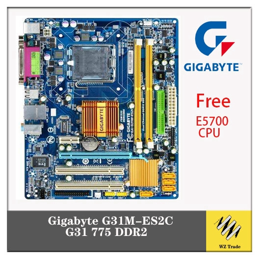 WZ Gigabyte G31MES2C G31 775 DDR2 Intel Motherboard (Free E5xxx CPU) Shopee Philippines