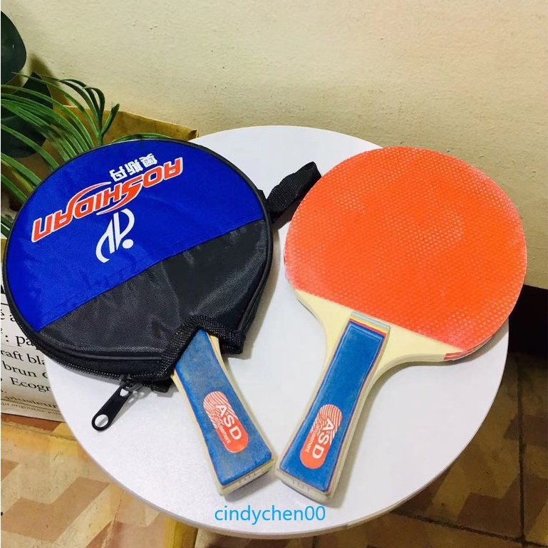 cindychen888 1pcs wooden table tennis racket with cover | Shopee ...