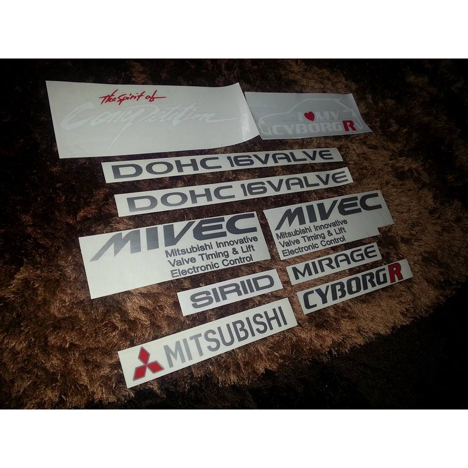 Sticker Emblem Mitsubishi Mirage Cyborg R | Shopee Philippines