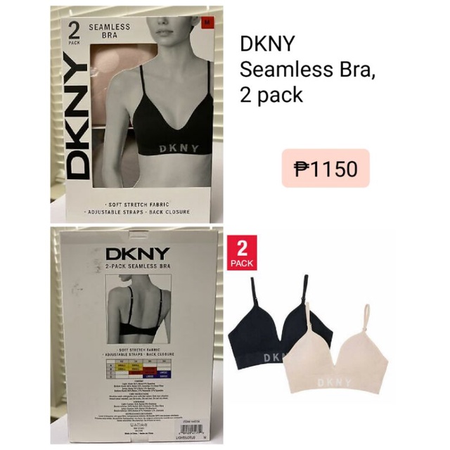 Original DKNY 2 pack seamless Bra Size Small, Women's Fashion,  Undergarments & Loungewear on Carousell