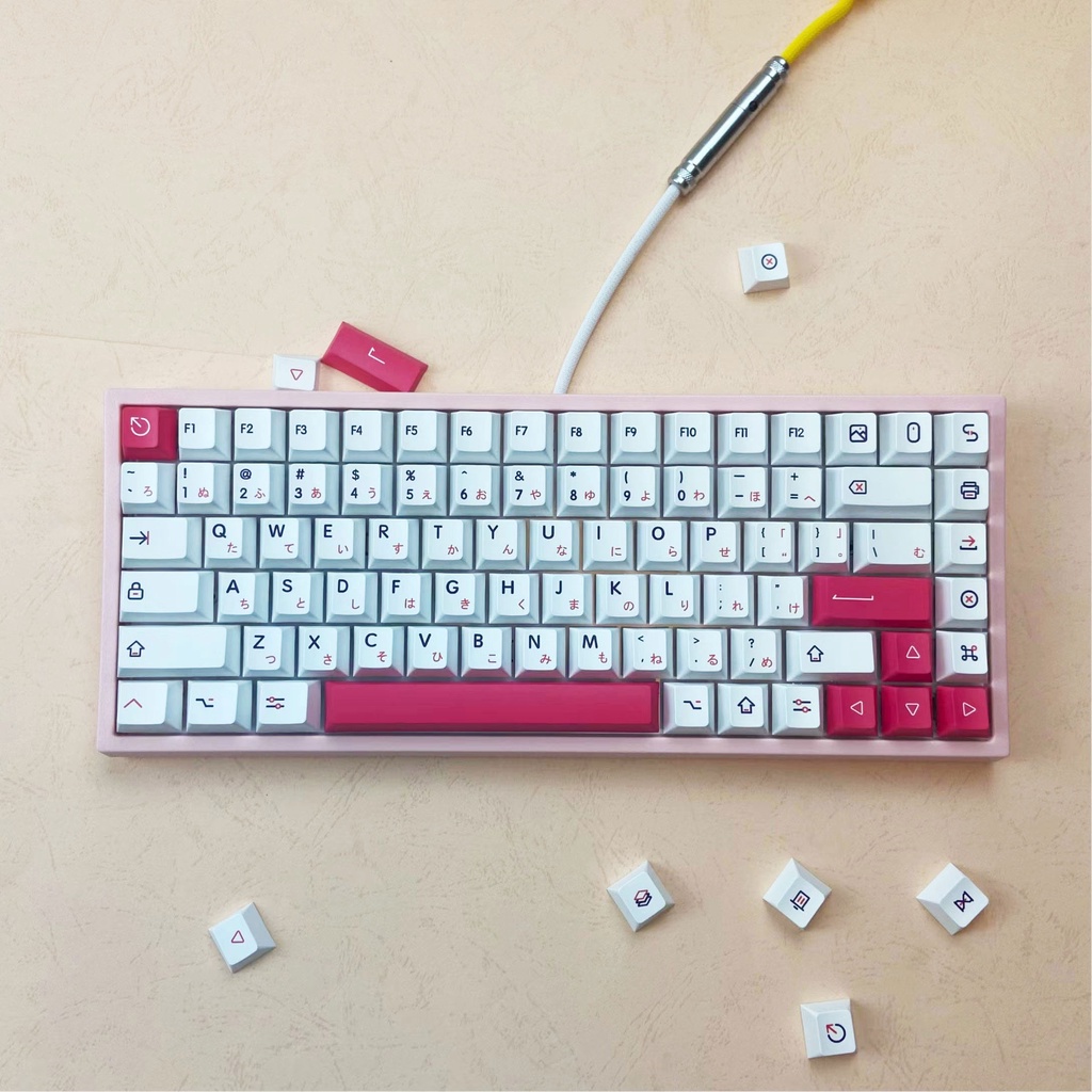 [Keycaps] 130 Keys Kon Momo Keycaps Dye Sublimation PBT Cherry Profile ...