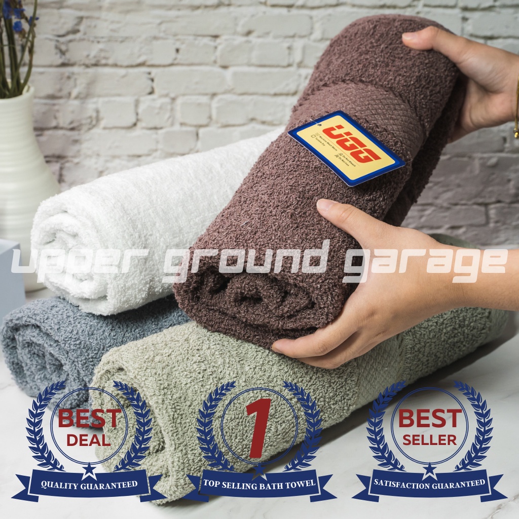 Ugg Premium Quick Dry Plain Colored Cannon Bath Towel Tuwalya 70x140cm Shopee Philippines 5491