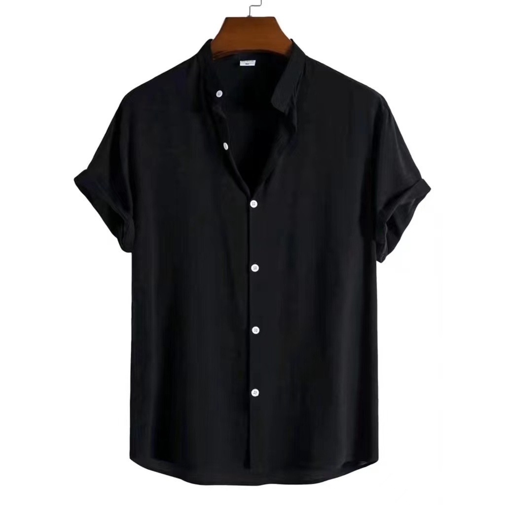Chinese-Style Embroidered Polo Collar Long Sleeve Shirt