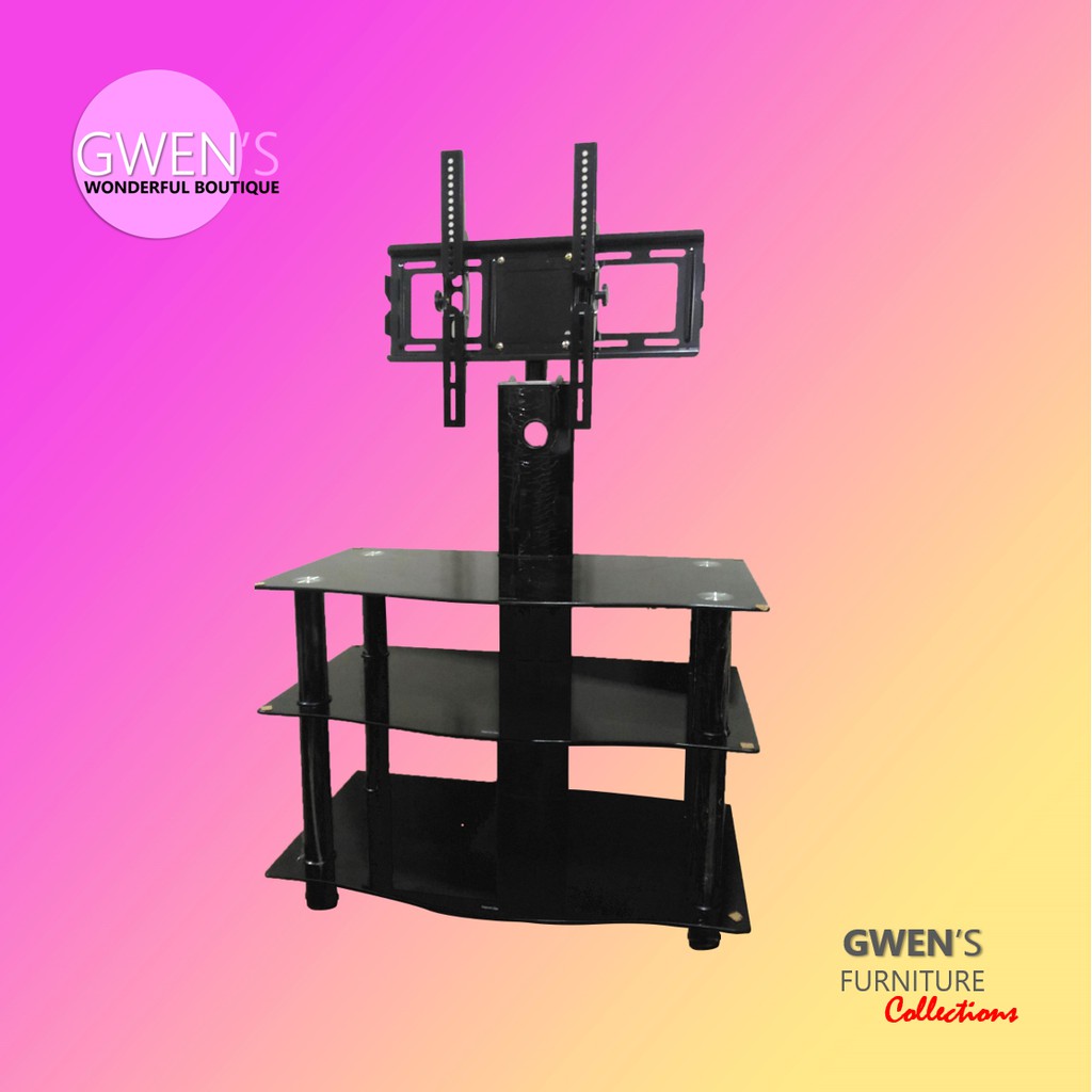Gwen's Glass TV Stand 3 Layers w/ TV Mount (Model B) Shopee Philippines