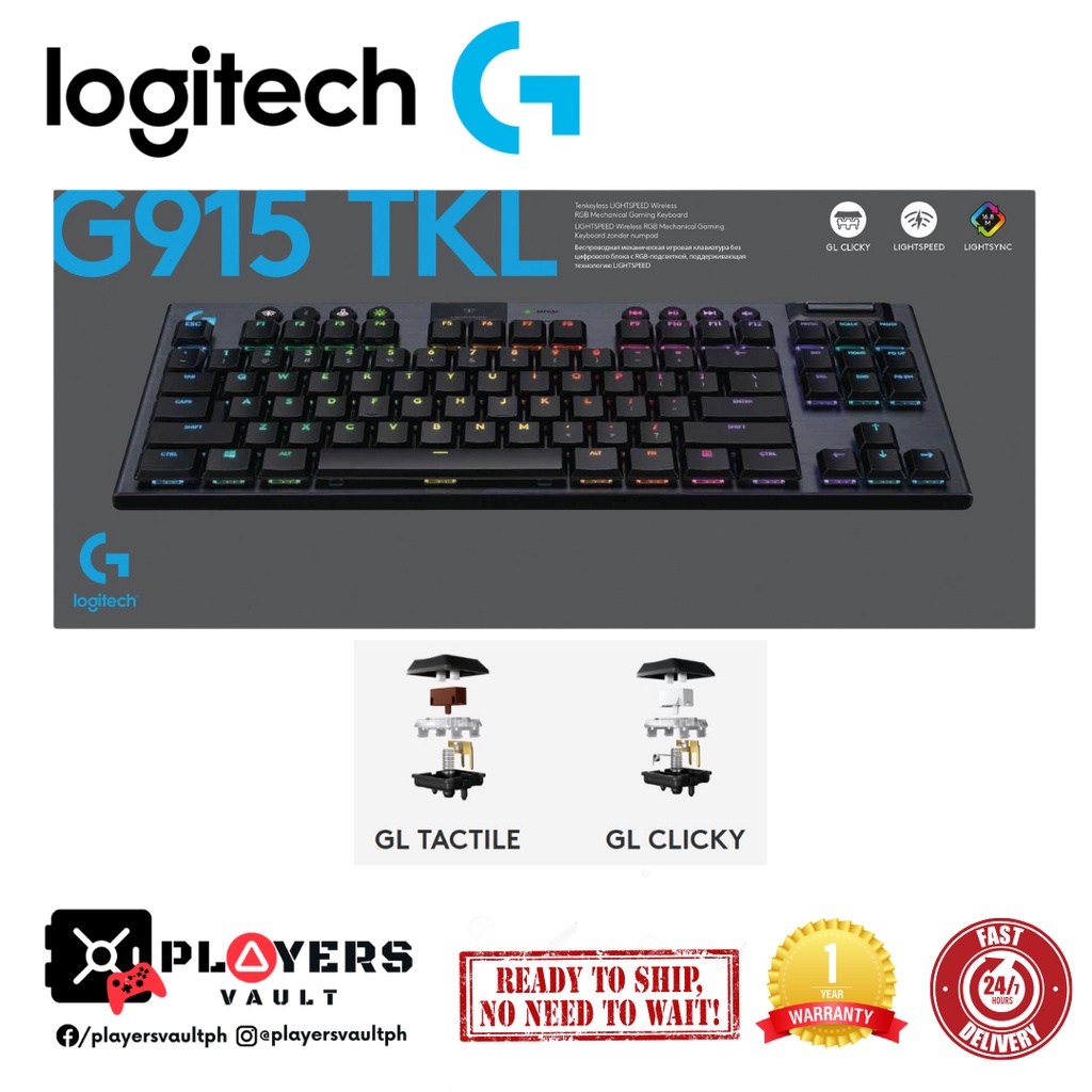 Logitech G913/G915 TKL Wireless RGB Gaming/Office keyboard