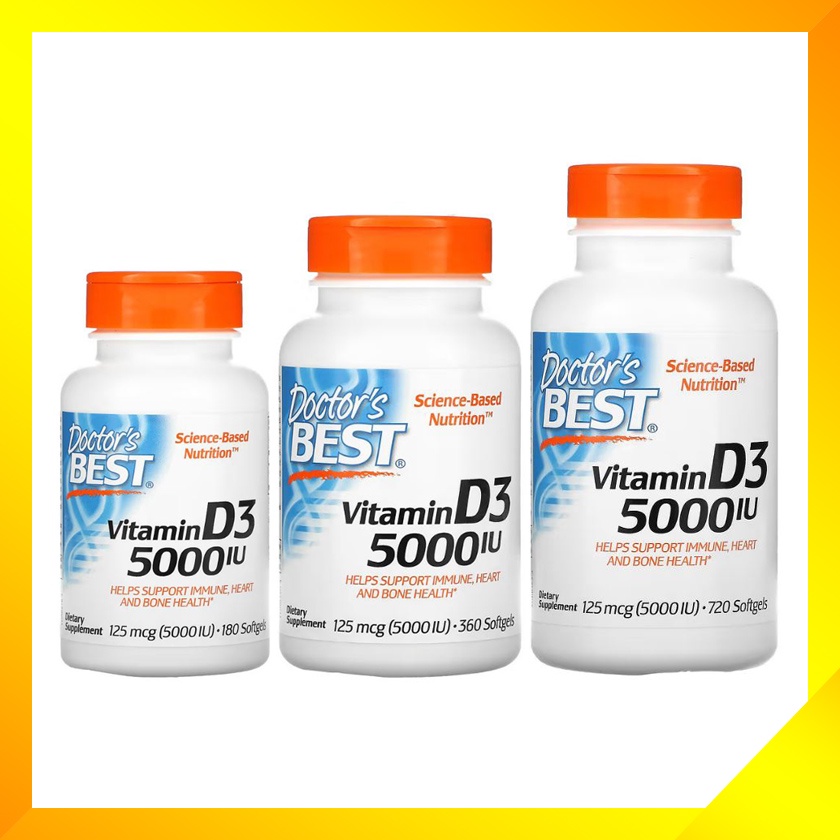 Doctor's Best, Vitamin D3, 125 mcg (5,000 IU) Shopee Philippines