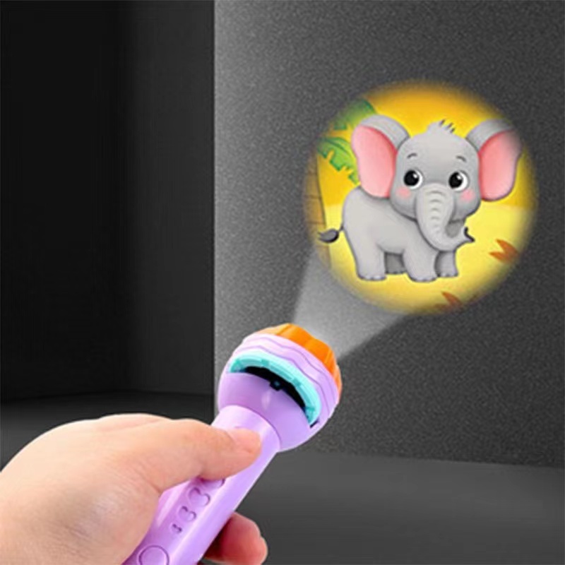 kid Projection Flashlight with 24 pic Sleeping Story Book Flashlight ...
