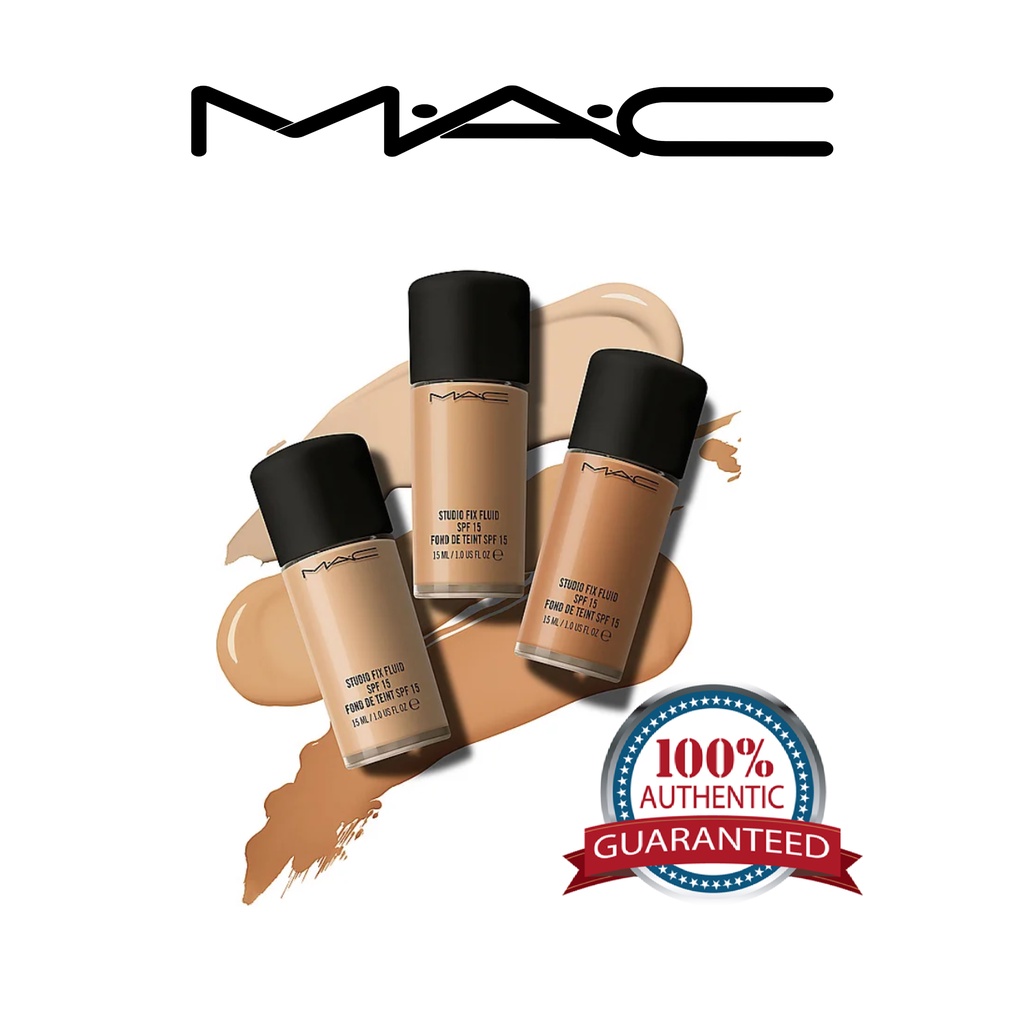 Authentic M@c Studio Fix Fluid Foundation SPF 15 Mini Travel Size ...