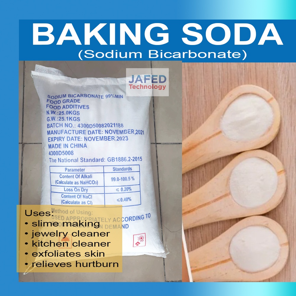 25kgs sack Food Grade Baking Soda Sodium Bicarbonate [Jafed] Shopee Philippines