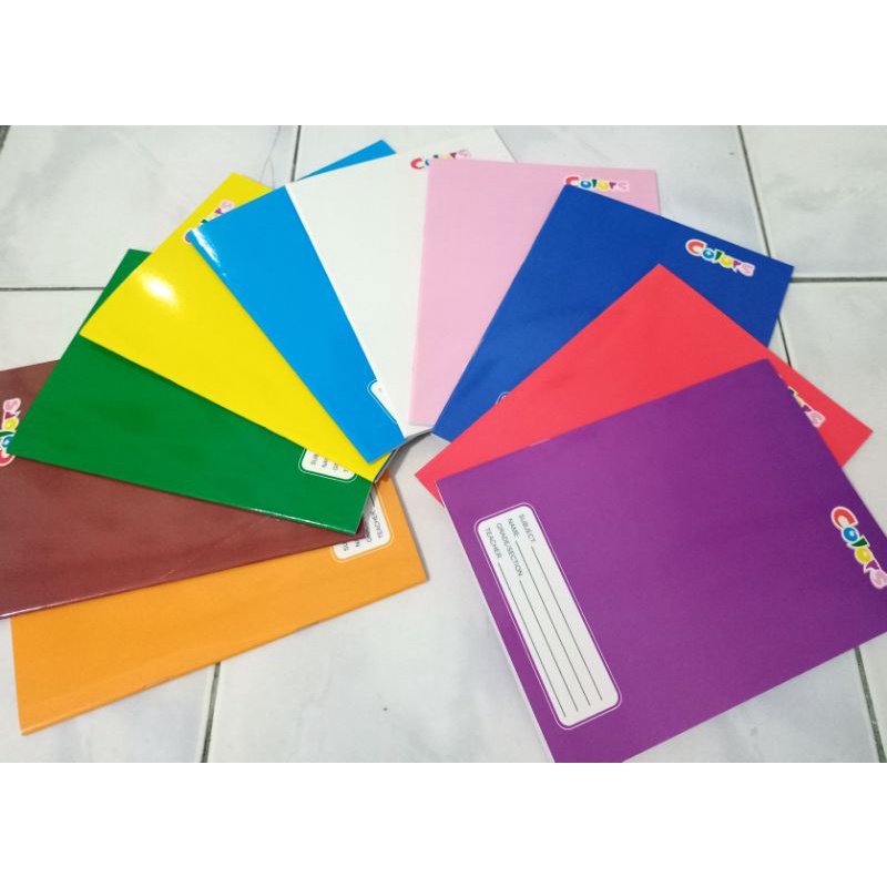 40 Leaves Composition & Writing Notebook (ASSORTED COLORS) | Shopee ...
