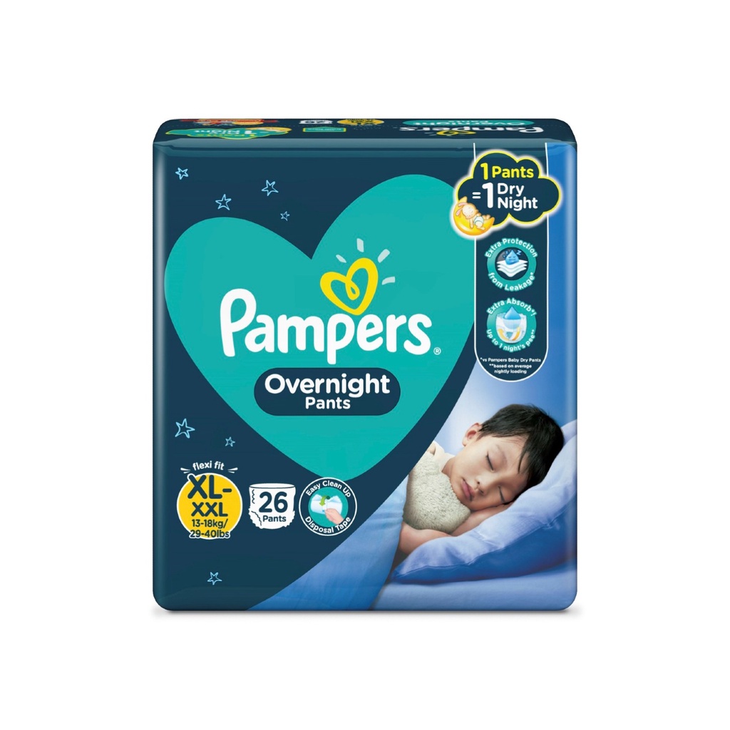 Pampers Overnight Diaper Pants XL up to XXL 26s Shopee Philippines