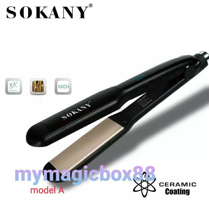 [On hand]Original Sokany hair straightener iron professional edition