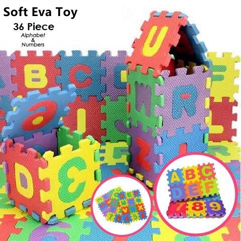 36pcs Alphabet Numbers EVA Floor Play Mat Baby Room ABC Number Foam ...