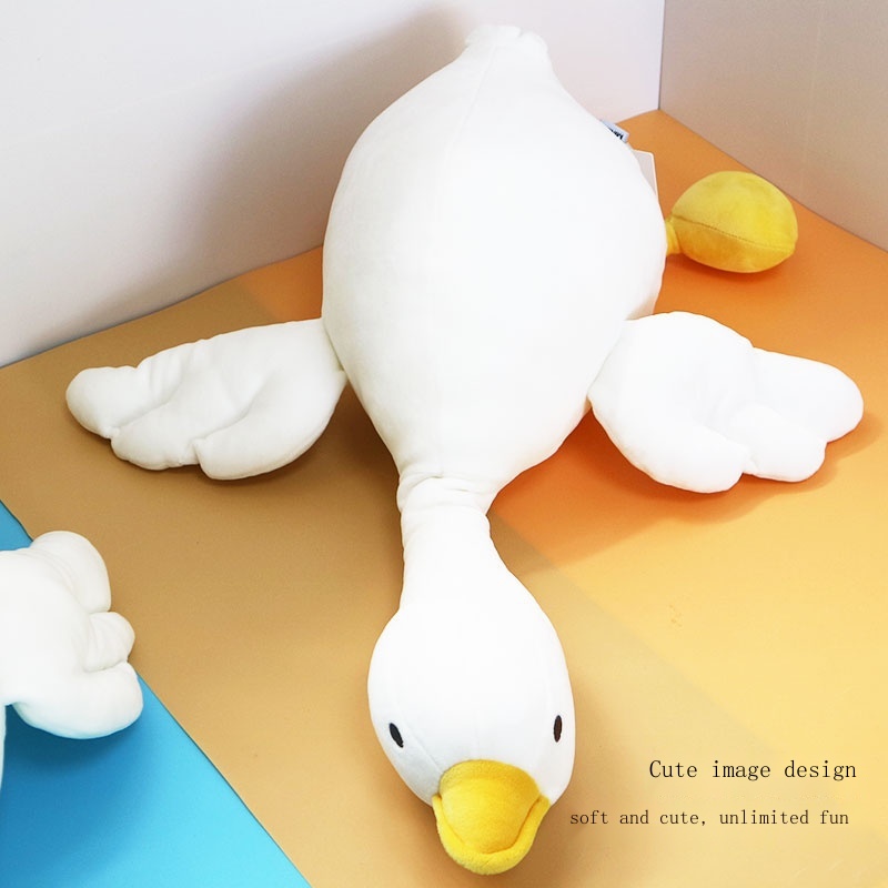 MINISO famous product big white goose series lying plush doll net red ...