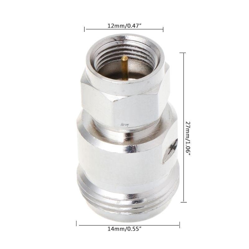 N Female Jack To F TV Male Plug RF Connector Straight Wire Adapter ...