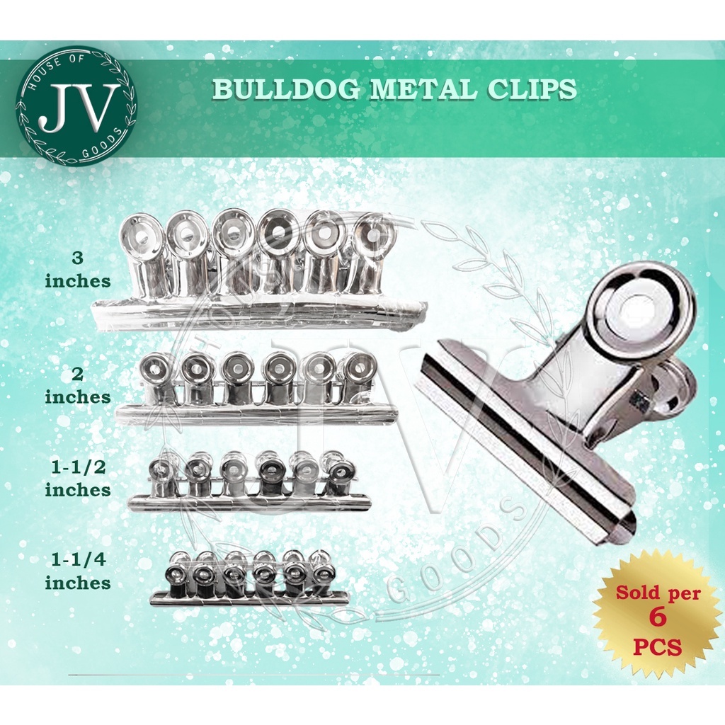 Bulldog clip shop sizes