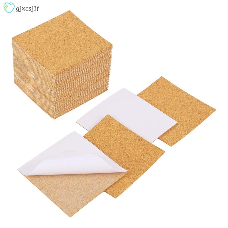 10 X Hexagon Self-Adhesive Cork Tiles 9cm – Backing Sheets For Coasters DIY