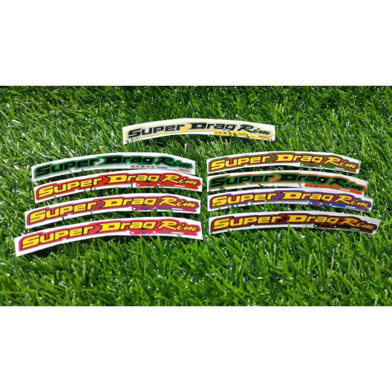 SuperDrag Rim Sticker(SDR) For Rim 1 piece not set | Shopee Philippines