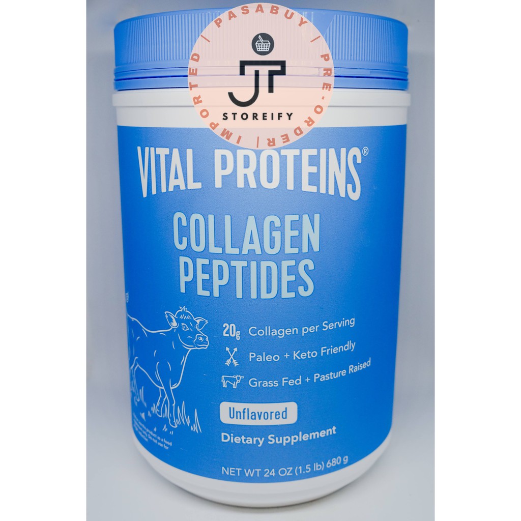 Vital Proteins Collagen Peptides 24oz / 680g NEW PACKAGING, NO SCOOP